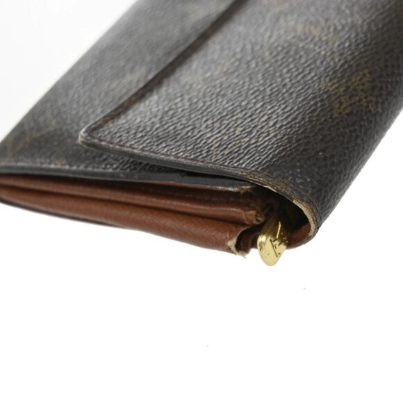 LOUIS VUITTON 3 Set Trifold Wallet Monogram Damier Ebene Leather Brown 60EE788 - Picture 3 of 14
